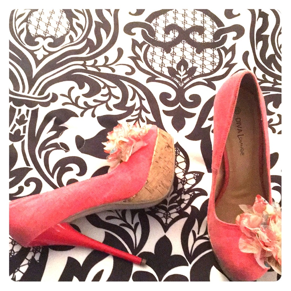 Coral heels